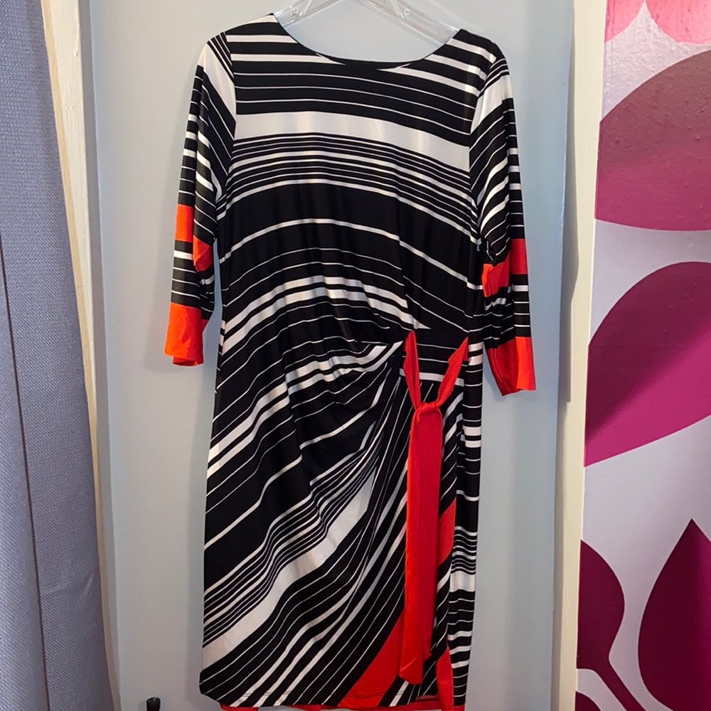 Shelby & Palmer Plus Size Striped Dress